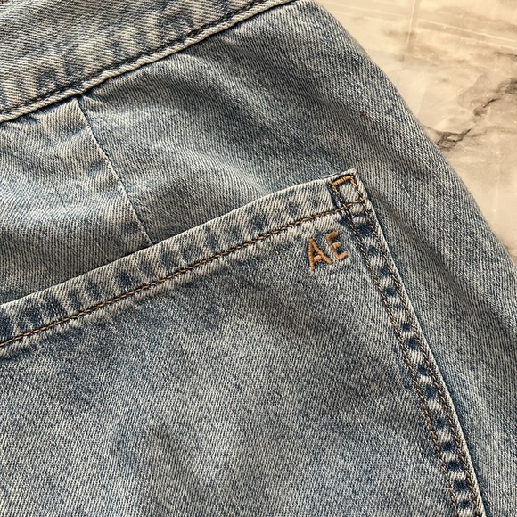 New! American Eagle Outfitters Jogger 12 Regular Super High Rise Ice Blue - Picture 10 of 14